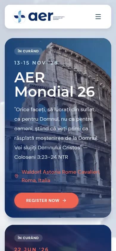 AER community platform on mobile