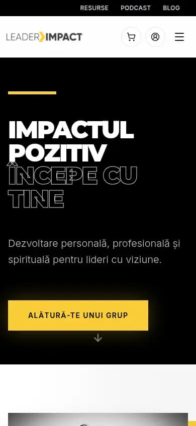 Leader Impact platform on mobile